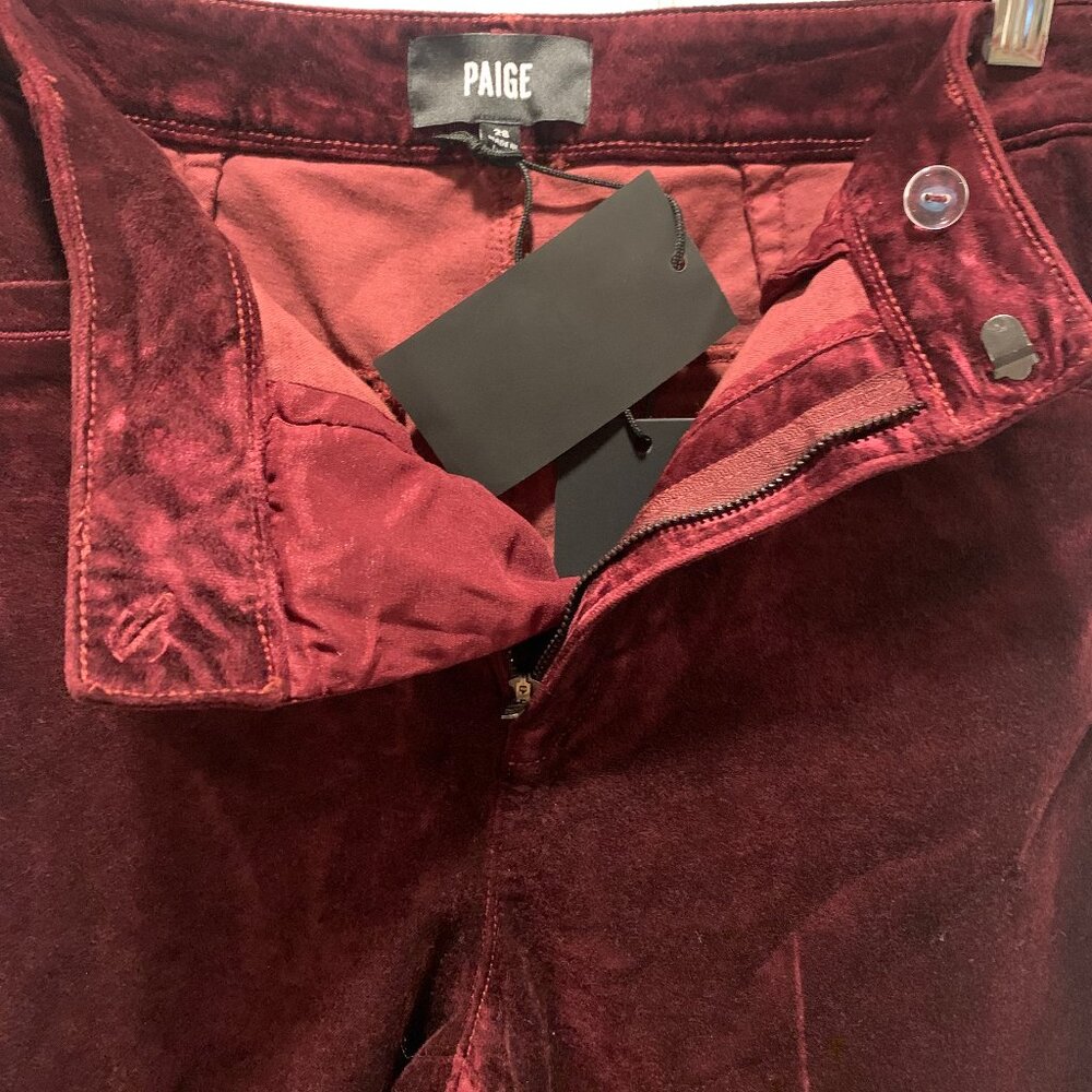 PAIGE~ NWT!!~ (Retail $249)                              Red Velvet Capris